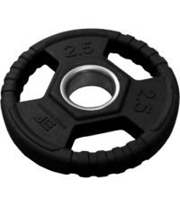 Obciążenia pokryte gumą z uchwytami Bauer Fitness Premium AC-1492, 2,5 kg