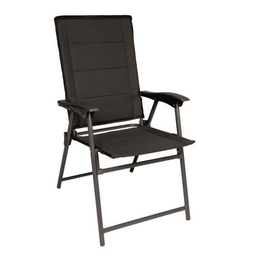 BLACK ARMY FOLDING CHAIR