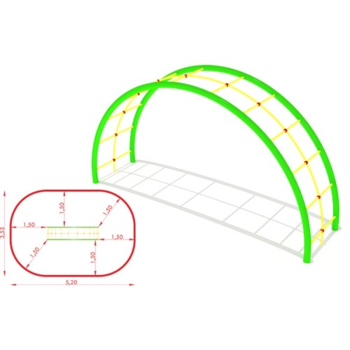 Metal Climbing Ladder Model CM-0012x2