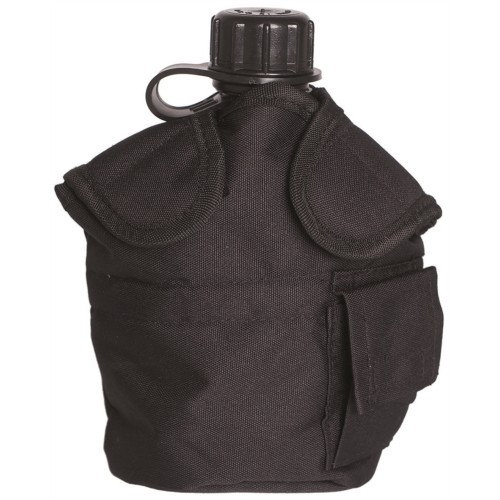 BLACK US-STYLE CANTEEN POUCH MOLLE