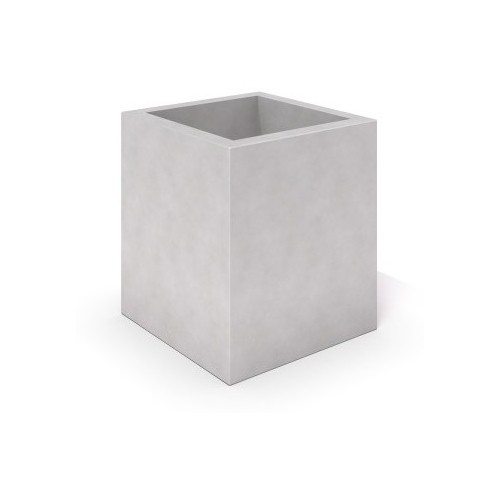 White Concrete Planter Inter-Play Deco 03