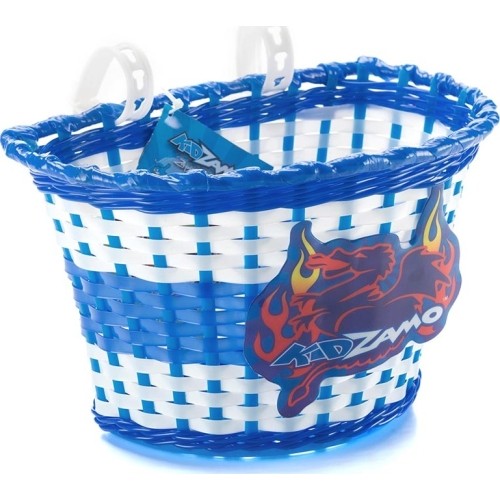 Bicycle Basket KidZamo, Blue/White