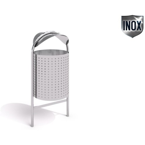 Stainless Steel Trash Bin Inter-Play 06