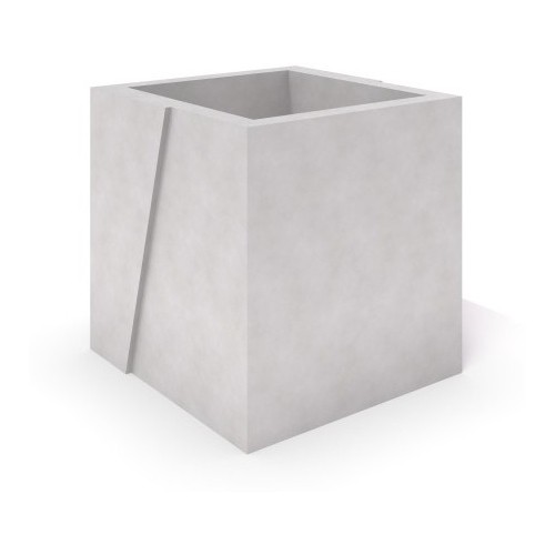 White Concrete Planter Inter-Play Deco 01