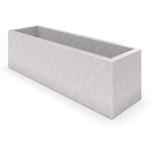 White Concrete Planter Inter-Play Deco 04