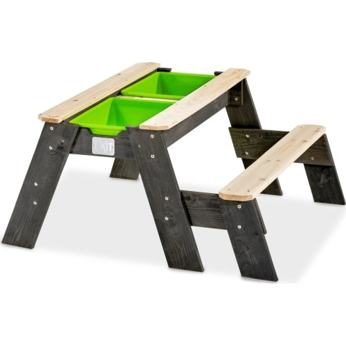 Wielofunkcyjny stół do zabawy z ławką EXIT Aksent Sand, Water & Picnic L
