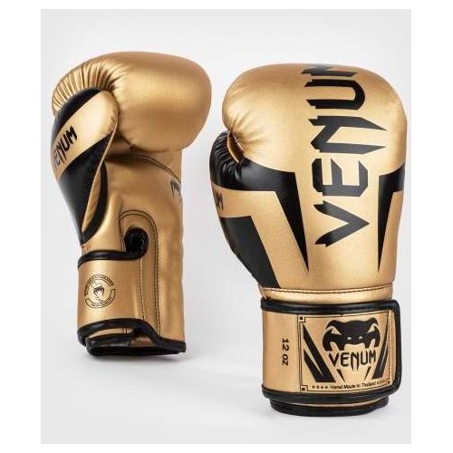 Rękawice bokserskie Venum Elite - złote/czarne