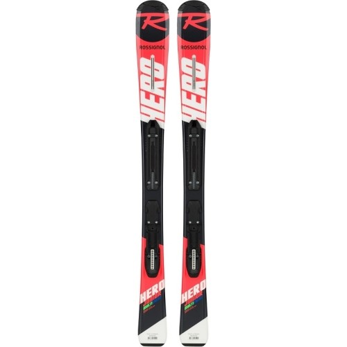 Downhill Skis Rossignol Hero JR 100-130 Kid-X + Kid 4 GW B76 Black