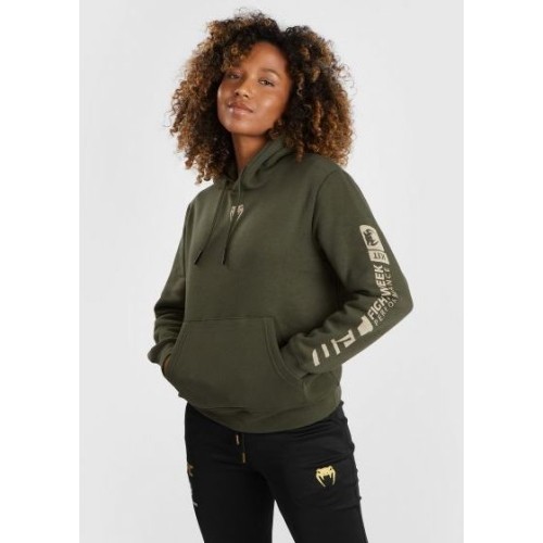 UFC Adrenaline by Venum Fight Week Women’s Pullover Hoodie - Khaki