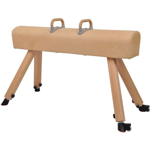 Vaulting Horse Coma-Sport GS-319 – Wooden Legs, Natural Leather, With Pommels