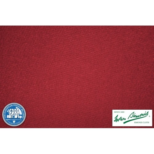 Billiard Cloth Simonis 860, 198 cm, red