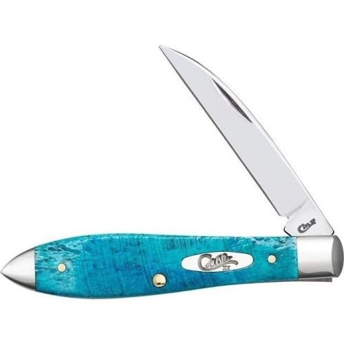 Folding Knife Case SS Tear Drop, Blue