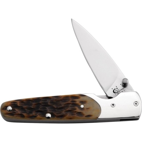 Knife Case BG-42 Antique Bone SlimLock®