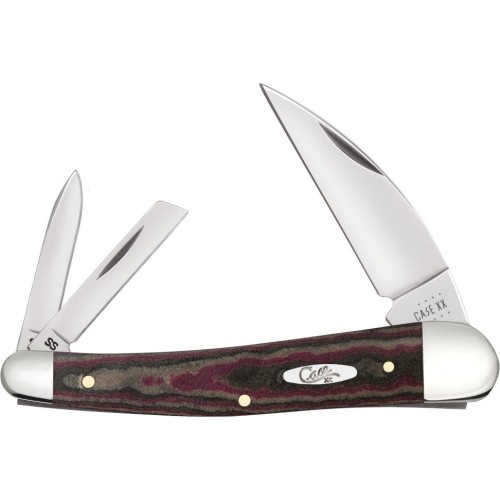 Pocket Knife Case SS Rustic Red Richlite Seahorse Whittler