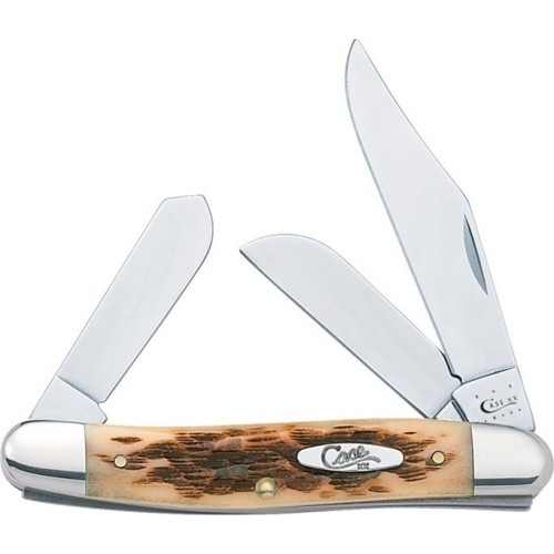 Pocket Knife Case SS Stockman, Amber