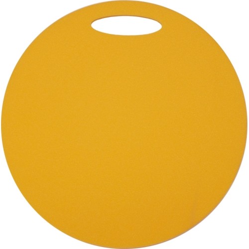 Mata do siedzenia Yate, okrągła, 35 cm, jednowarstwowa, żółta