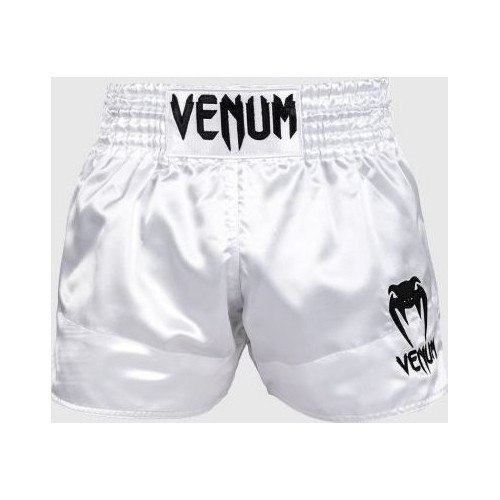 Venum Classic Muay Thai Shorts - White/Black