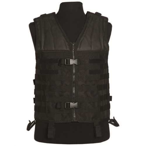 BLACK MOLLE CARRIER VEST