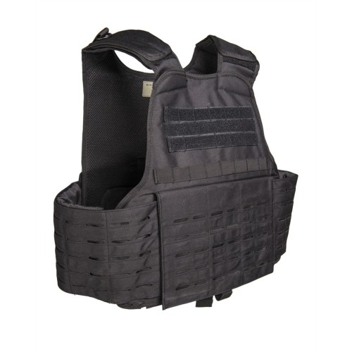 BLACK LASER CUT CARRIER VEST