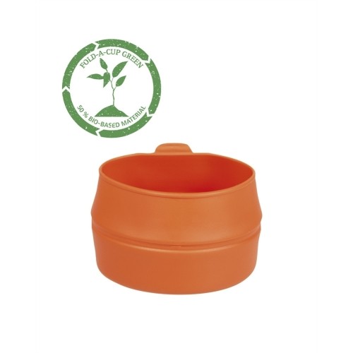 ORANGE FOLD-A-CUP® ′GREEN′ COLLAPSIBLE CUP 200 ML