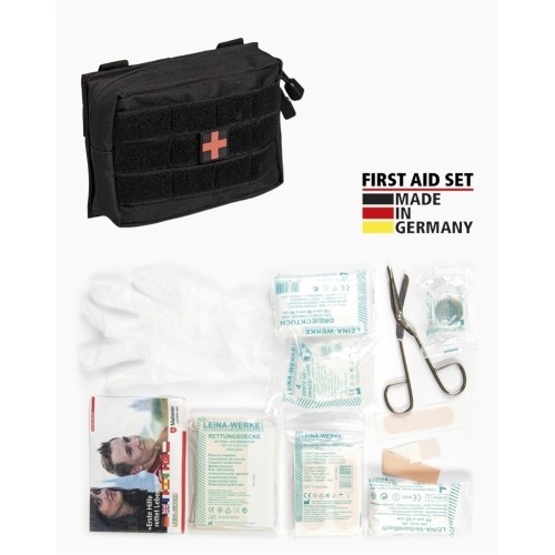 BLACK SMALL 25-PIECE FIRST AID SET LEINA