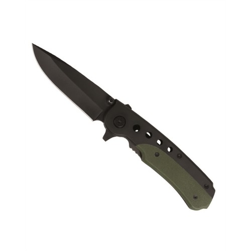 BLACK/OD ONE-HAND KNIFE WITH CLIP