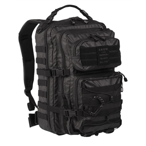 TACTICAL BLACK BACKPACK US ASSAULT LARGE