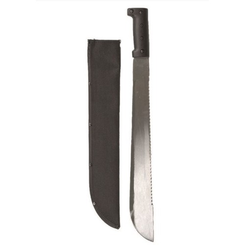 18" MACHETE STEEL WITH SAWBACK