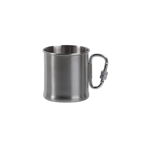 250ML S/STEEL KARABINER CUP