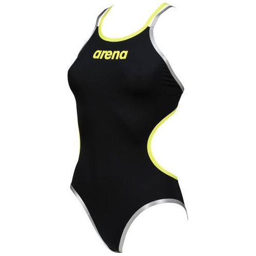 One-Piece Swimsuit For Women Arena W One, Black-Soft Green