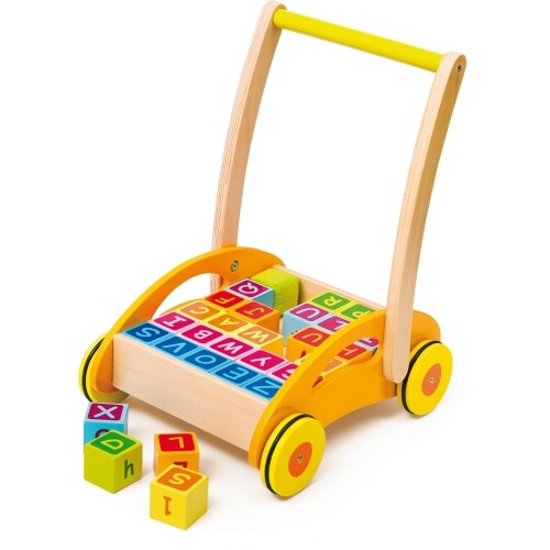 Baby walker with blocks