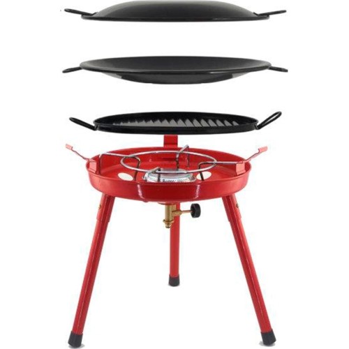 Turystyczna kuchenka wielofunkcyjna i grill Yate GR-823 - 3 nogi, płyta grzewcza 40 cm