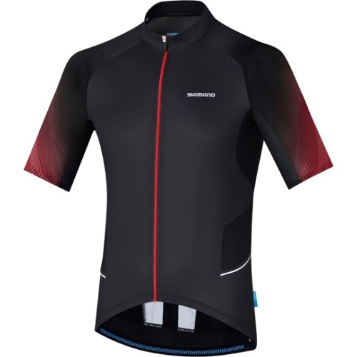 Cycling Jersey Shimano Mirros, Size M, Black/Red