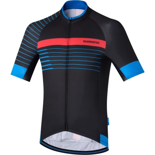 Cycling Jersey Shimano Breakaway, Size S, Black/Blue