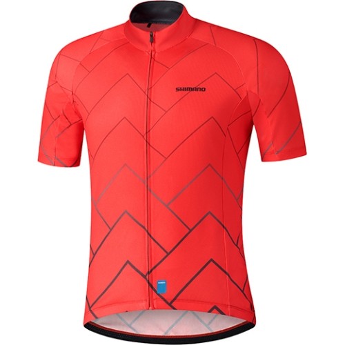 Men's Cycling Jersey Shimano, Size L, Red