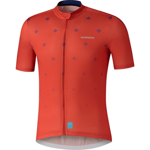 Men's Cycling Jersey Shimano Aerolite, Size L, Red