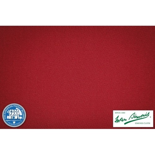 Billiard Cloth Simonis 760, 165 cm, red