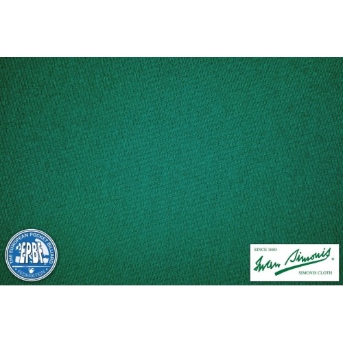 Billiard Cloth Simonis 860, 165 cm, blue green