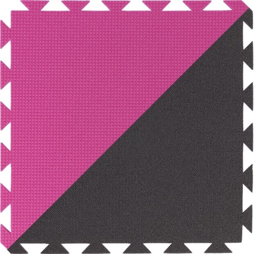 Floor Covering Yate, 43x43x1.0cm, Pink/Grey