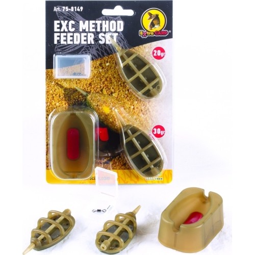 Zestaw podajników metodycznych z foremką Extra Carp, 20,30g