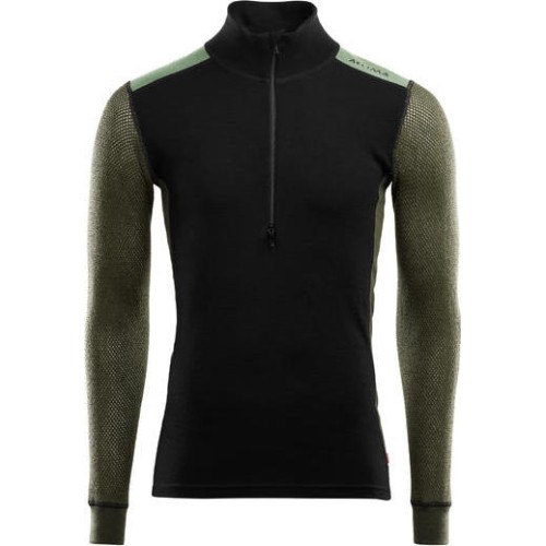 Men's Jumper Aclima Hybrid MockNeck Zip BlkOlDilXS