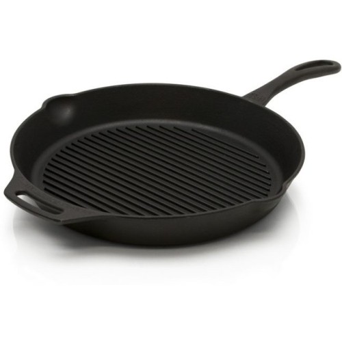 Corrugated Cast-iron Frying Pan Petromax, 30/35cm, Size 30cm