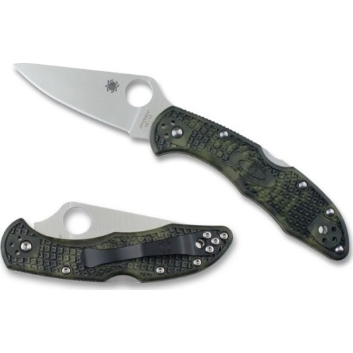 Folding Knife Spyderco C11ZFPGR Delica 4 Zome