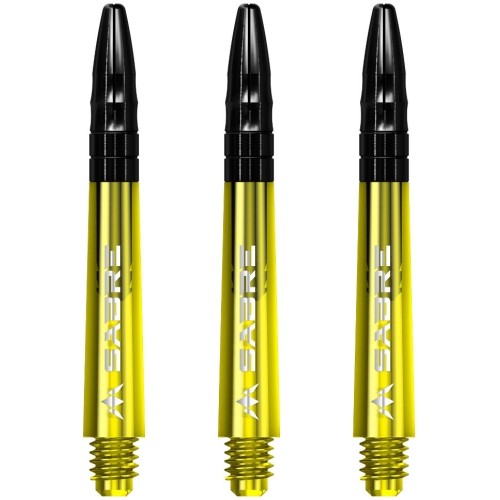 Dart Shafts Mission Sabre Yellow Tweenie – 3-Pack