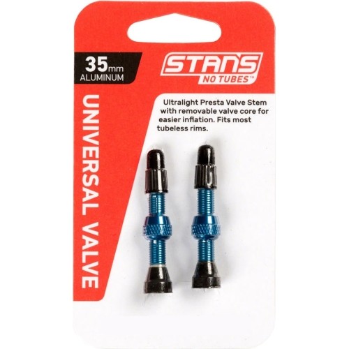 Valves for Stan's NoTubes tubeless tyres 35mm (blue)