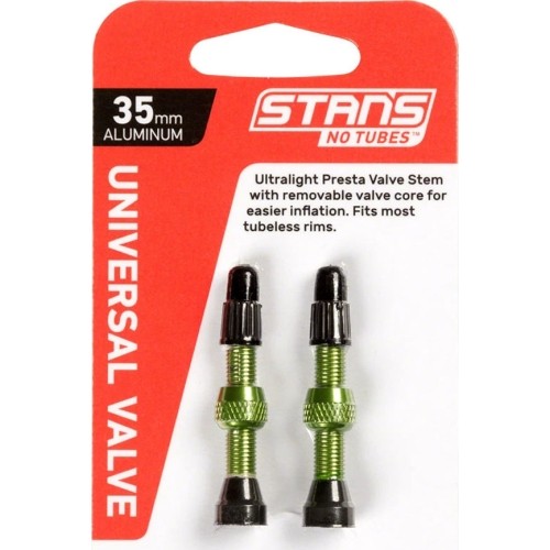 Valves for Stan's NoTubes tubeless tyres 35mm (green)