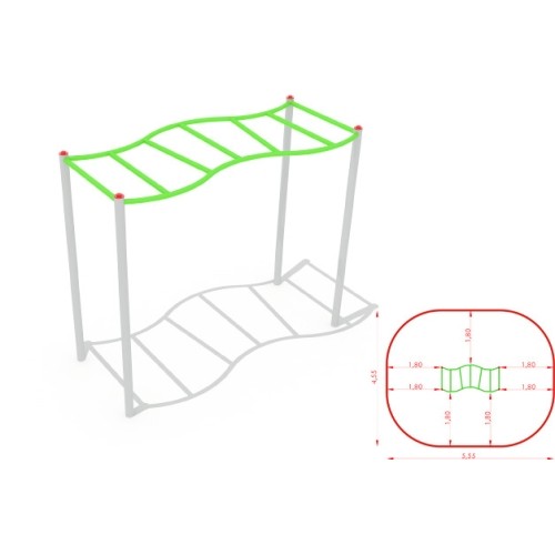 Metal Climbing Ladder Model A CM-0007