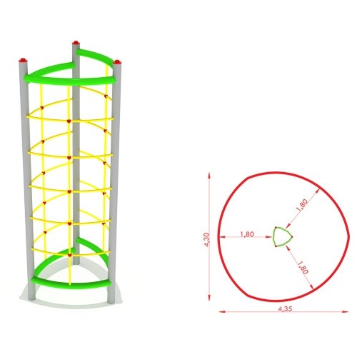 Metal Climbing Set Model CM-0015x3