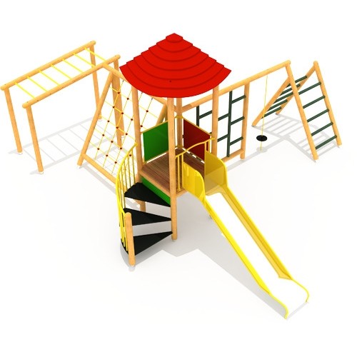 Wooden Kids Playground Model 6-A