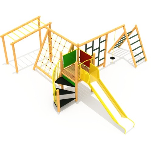 Wooden Kids Playground Model 6-B